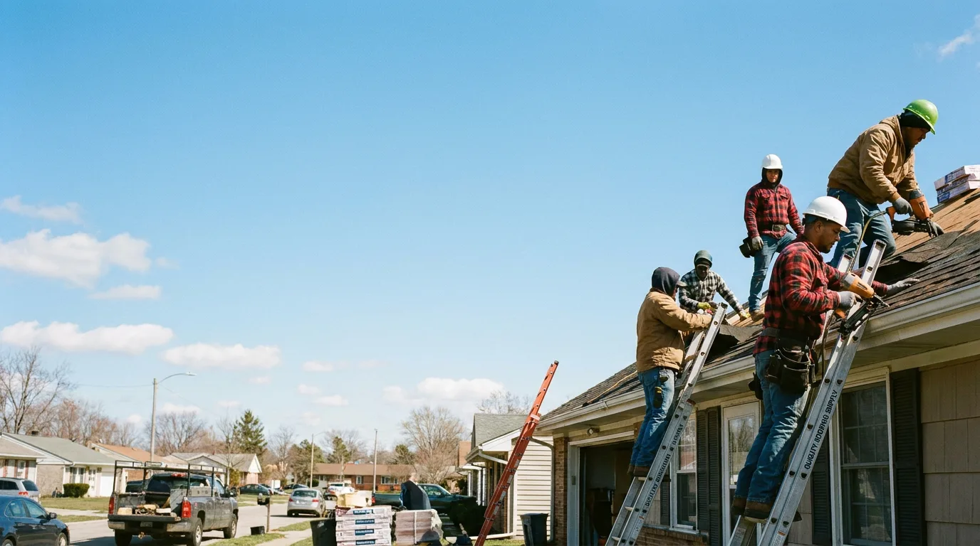 Roofing in Paris Crossing, IN near me